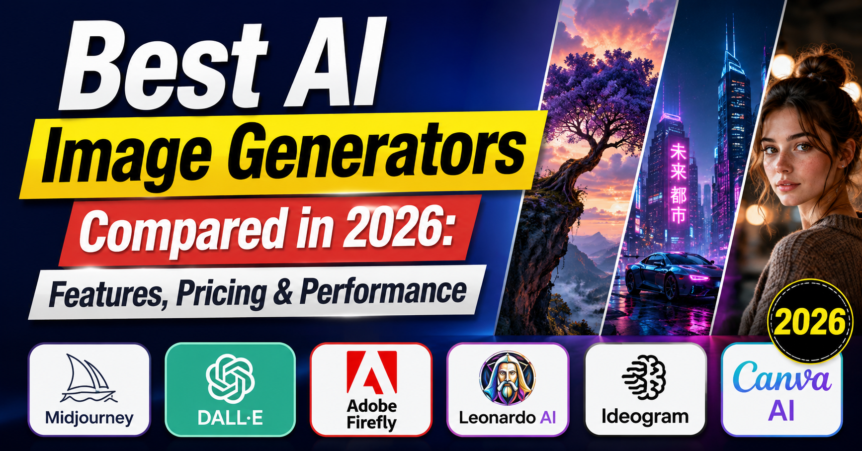Best AI Image Generators Compared in 2026: Features, Pricing & Performance
